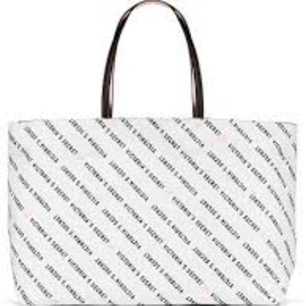 Victoria's Secret White tote bag NEW NWT